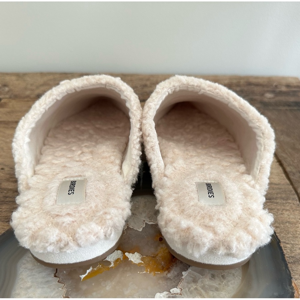 Birdies Sz 8.5 The Lark Faux Ivory Shearling Original Box - Picture 4 of 5